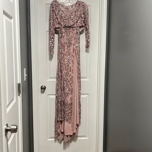 Pink Sequined Sherri Hill Party dress NWT Size 2 Two Piece